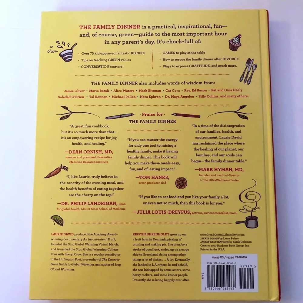 The Family Dinner: Great Ways to Connect w/Your Kids One Meal at a Time Book